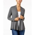 thumbnail image 1 of Charter Club Open Front Cardigan Charcoal Heather 2XL, 1 of 1