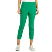 CHARTER CLUB Petite Chelsea Stretch Twill Cropped Pants Bright Myrtle 10P