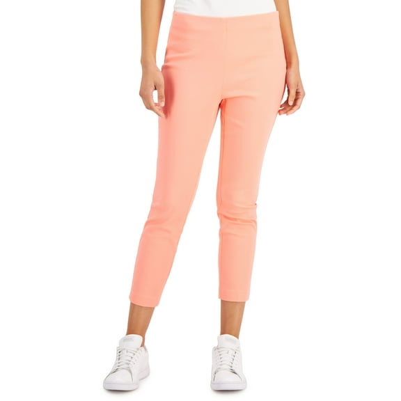 Charter Club Petite Chelsea Stretch Twill Cropped Pants Sandy Pink 4P