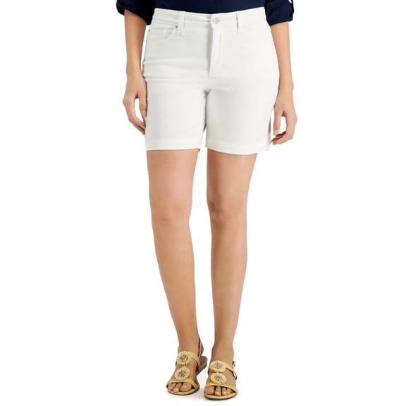 Charter Club Petite Denim Shorts Bright White 10P
