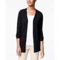 thumbnail image 1 of Charter Club Petite Embellished Open Front Cardigan Deep Black PL, 1 of 1