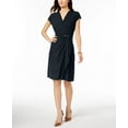 thumbnail image 1 of Charter Club Petite Faux Wrap Dress Intrepid Blue PS, 1 of 1