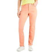 CHARTER CLUB Petite Lexington Straight Leg Jeans Sandy Pink 4P