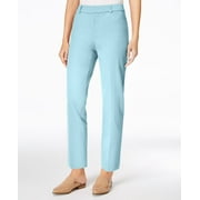 CHARTER CLUB Petite Newport Cropped Pants Blue Chiffon 12P