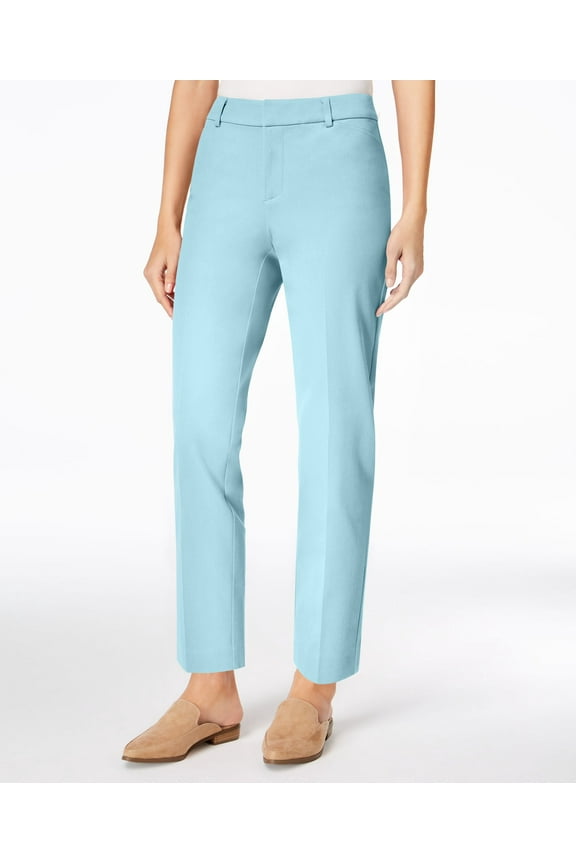 Petite Newport Cropped Pants Blue Chiffon 12P