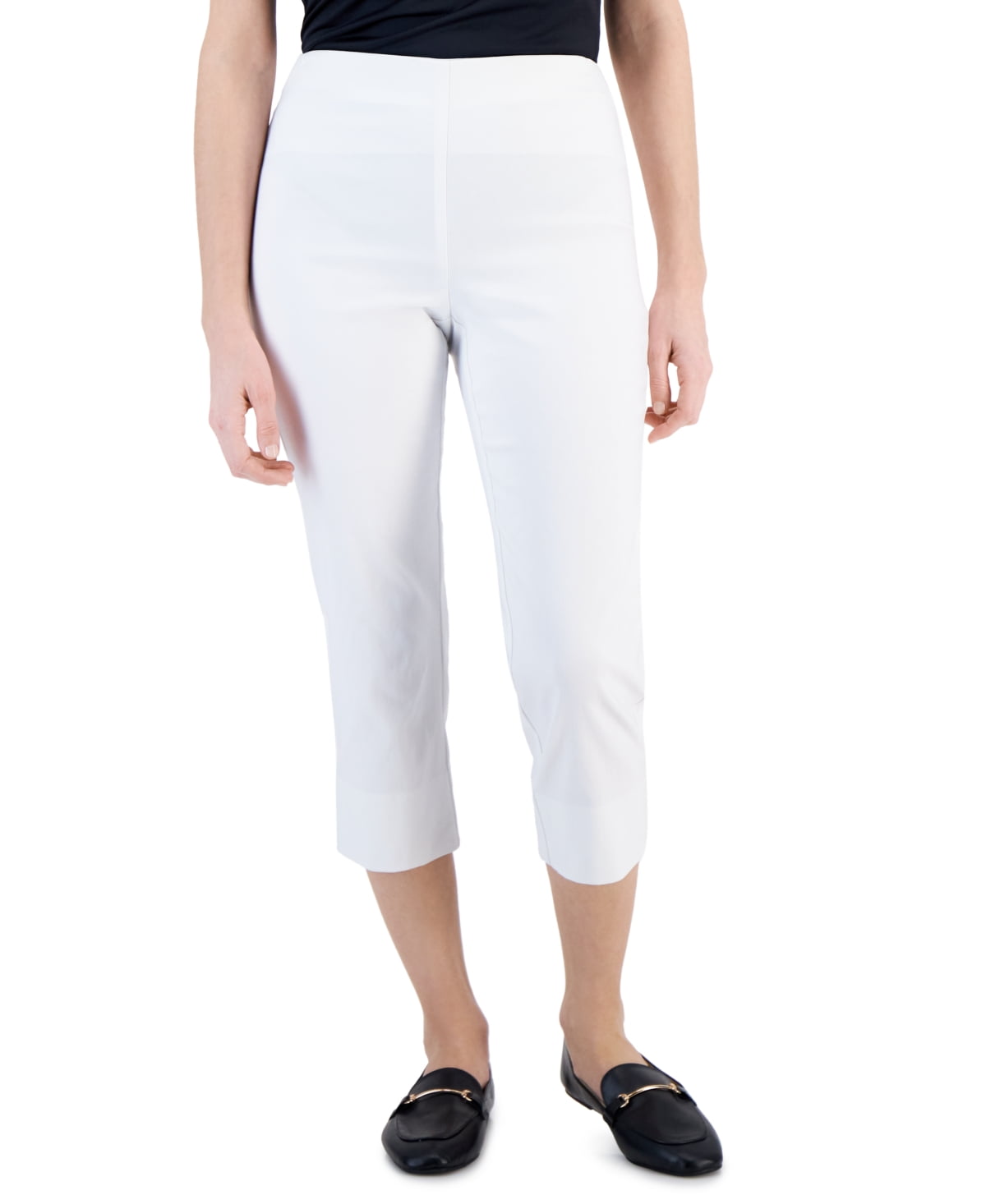 Charter Club Petite Pull On Capri Pants Bright White 16P Walmart