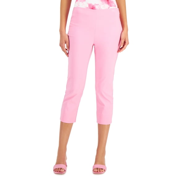 Charter Club Petite Pull On Capri Pants Bubble Bath 16P