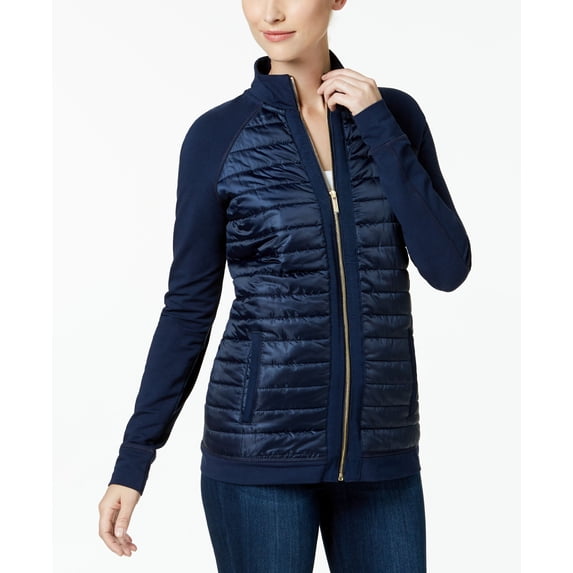 Charter Club Petite Quilted Jacket Intrepid Blue PXS
