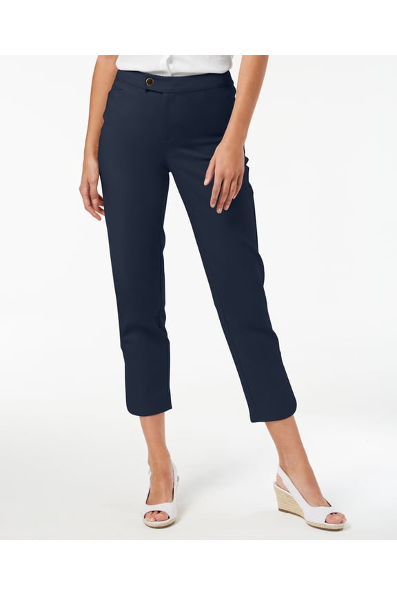 Petite Slim Leg Ankle Pants Intrepid Blue 4P