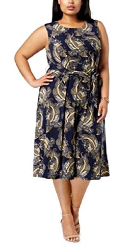 charter club plus size dresses Paisley-Print Fit & Flare Midi Dress, Created for Macy's Big Sister:6
