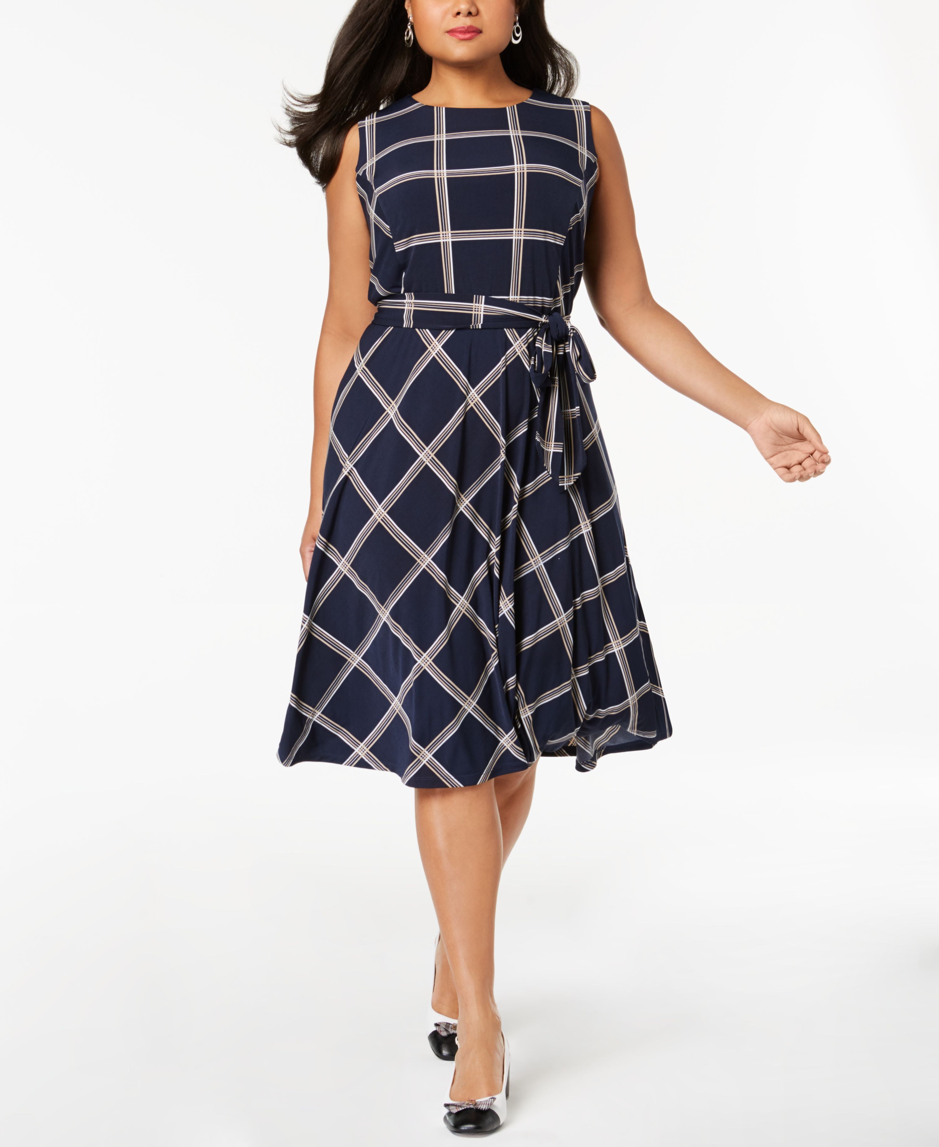 charter club sleeveless dresses Charter Club Dress Womens Petite Small Sleeveless Knee Length