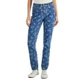 thumbnail image 1 of Charter Club Printed Straight Leg Jeans Berkeley Wash 10, 1 of 1