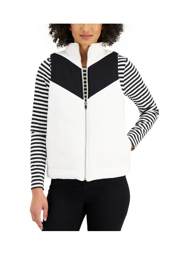 Quilted French Terry Vest Cloud S