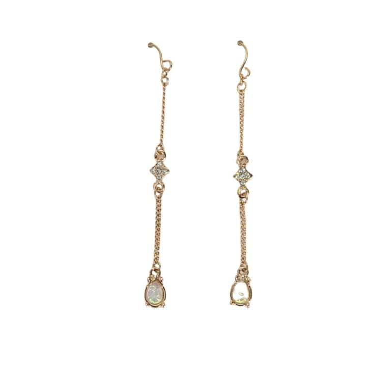 Charter Club, Rose Gold Crystal Linear Drop Earrings (Pink