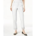 thumbnail image 1 of Charter Club Scalloped Hem Cropped Pants Bright White 8, 1 of 1