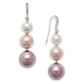 thumbnail image 1 of Charter Club Silver-Tone Imitation Pearl Graduated Linear Drop Earrings, Silver/Pink, 1 of 1