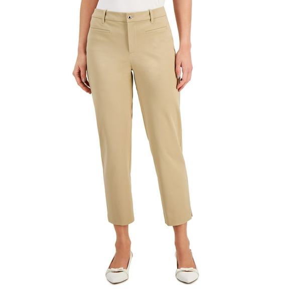 Charter Club Slim Leg Ankle Pants Sedona Dust 16