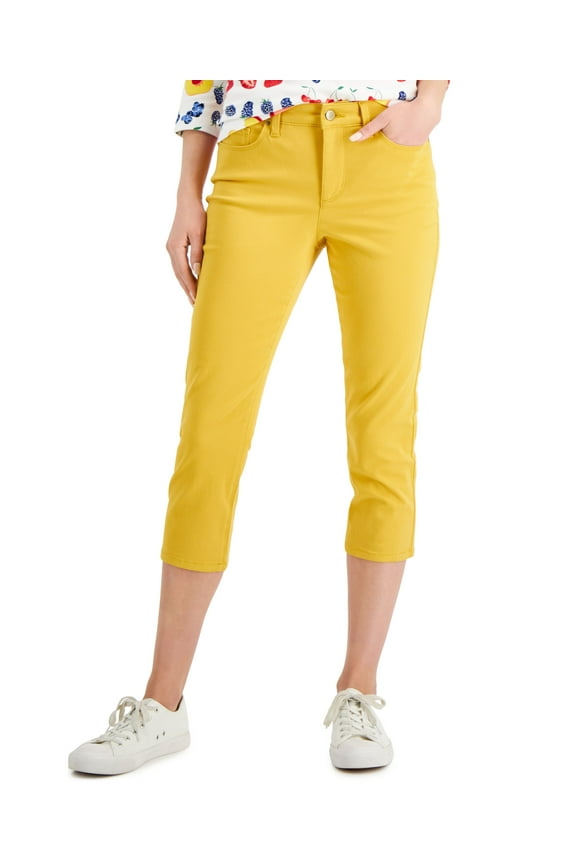 Tummy Control Bristol Capri Jeans Honey Glaze 12