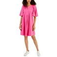 thumbnail image 1 of Charter Club Wide Sleeve A Line Dress Pink Shock XL, 1 of 1