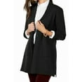 thumbnail image 1 of Charter Club Women's Blazer Sweater Deep Black Size S, 1 of 2