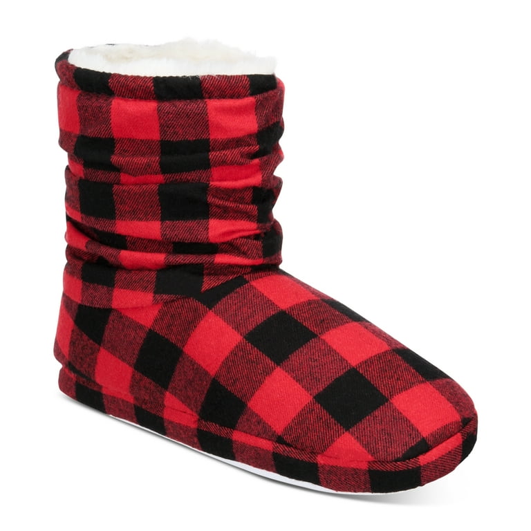 Tartan slipper outlet boots