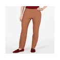 thumbnail image 1 of Charter Club Women's Cambridge Skinny Pull on Tummy Control Pants Brick Size 16, 1 of 3