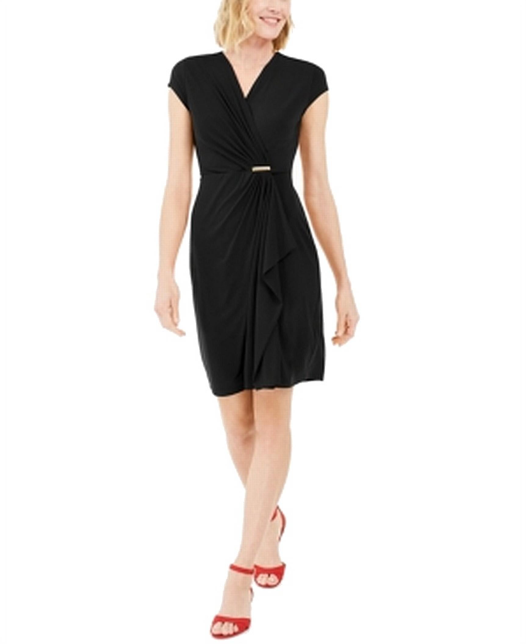 Charter Club Women's Dress Sheath Cap-Sleeve Crossover - Walmart Business  Supplies