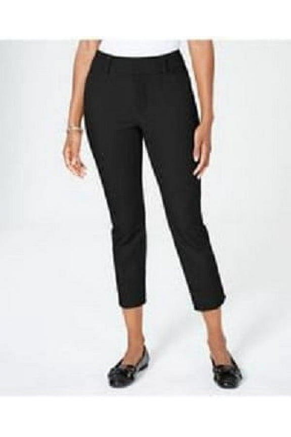 Women's Newport Tummy Control Cropped Pants Black Size 4 Petite