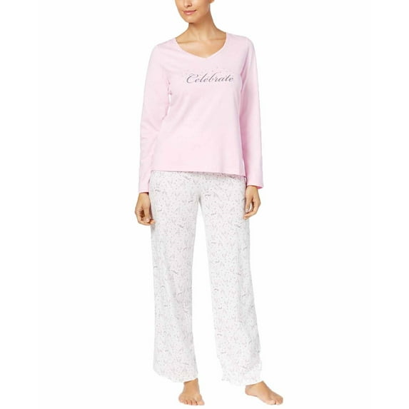 Charter Club Women's Pajama Set Champagne Bubbly,Pink,Medium