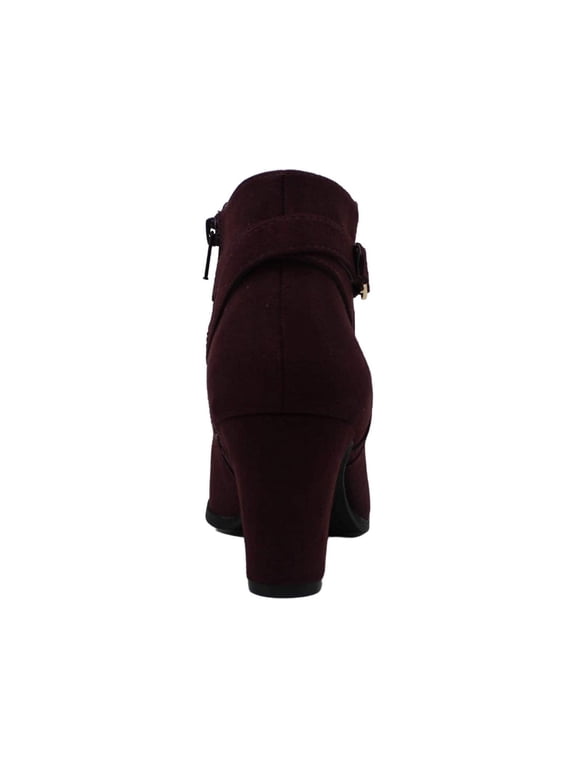 Womens Pixxy Faux Suede Booties Dress Boots