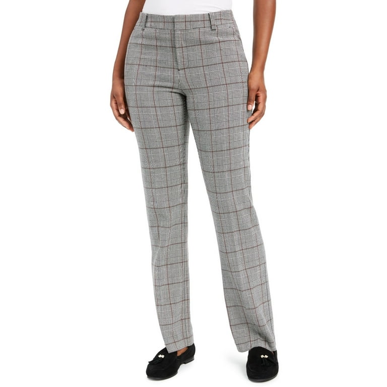 Women's petite plaid best sale pants