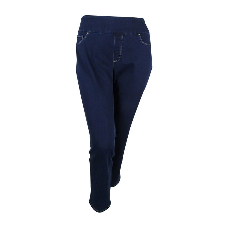 Charter Club Women s Plus Size Pull On Slim Leg Jeans Walmart
