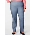 thumbnail image 1 of Charter Club Women's Plus Tummy Control Skinny Pants Blue Size 28W, 1 of 3
