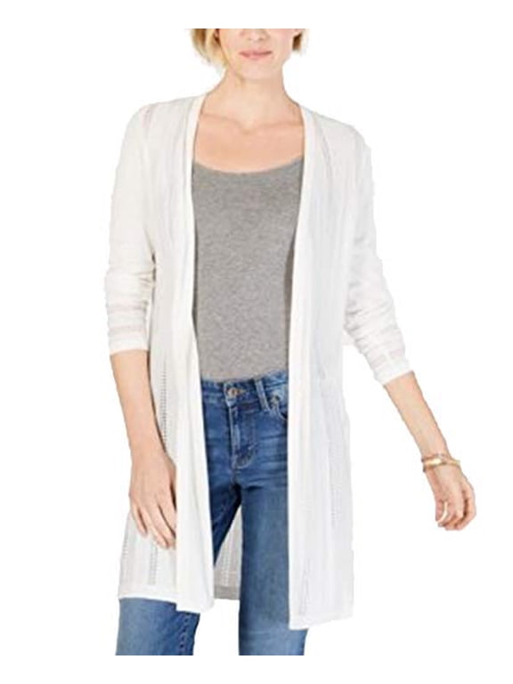 Petite Pointelle Duster Cardigan Cloud PL