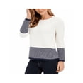 thumbnail image 1 of Charter Club Women's Ribbed Sweater White Size Petite X-Large, 1 of 3