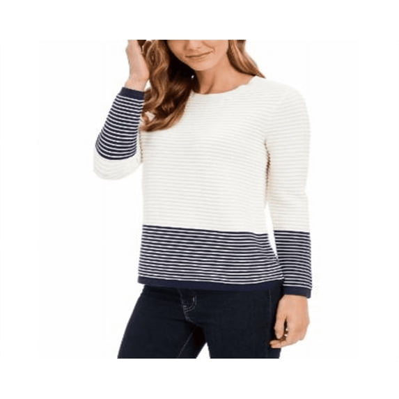 Charter Club Women's Ribbed Sweater White Size Petite X-Large