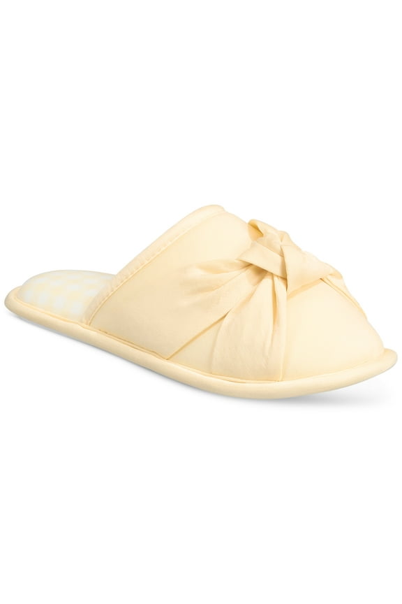 Womens Slip-on Twisted Slippers, Pineapple Cream, X-Large
