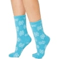 thumbnail image 1 of Charter Club Snowflake Fuzzy Cozy Socks, Teal (9-11 us, teal), 1 of 1