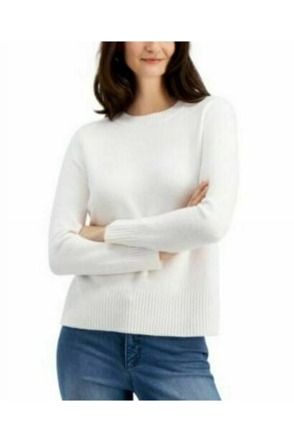 Women's Sweater Crewneck Cloud Long Sleeve Top Size M