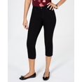 thumbnail image 1 of Charter Club Women's Tummy Control Bristol Capri Jeans Black Size 10 Petite, 1 of 4