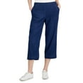 thumbnail image 1 of Charter Club Women's Wide-Leg Denim Pants Nori Wash Petite Size PL, 1 of 5