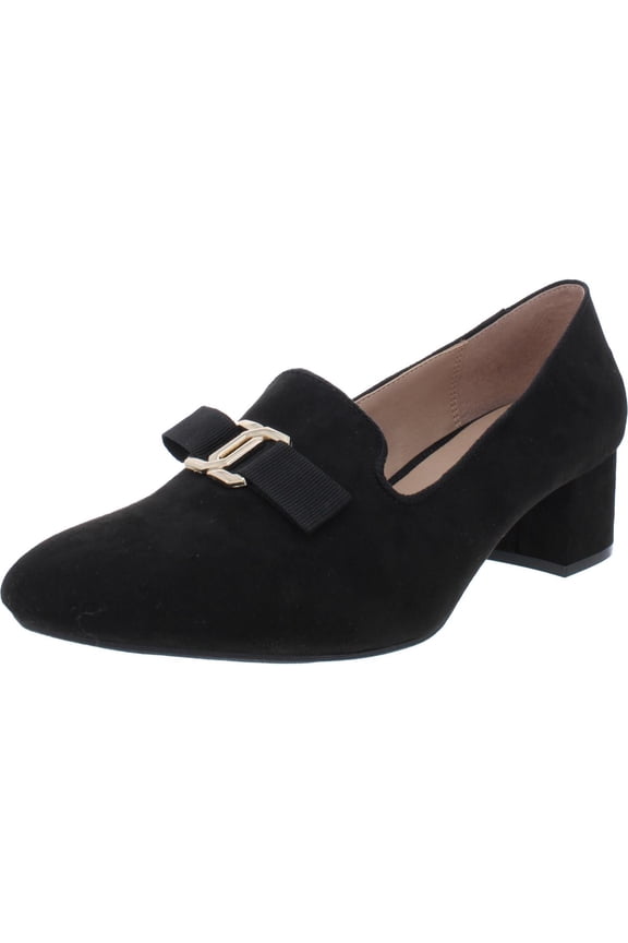 Womens Avaa Embellished Block Heels Black 6.5 Medium (B,M)