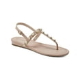 thumbnail image 1 of Charter Club Womens Avita Faux Leather Embellished Slingback Sandals, 1 of 3