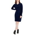 thumbnail image 1 of Charter Club Womens Cable Sweater Dress Intrepid Blue L, 1 of 1