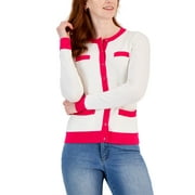CHARTER CLUB Womens Colorblocked Cardigan Cloud XL