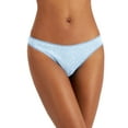 thumbnail image 1 of Charter Club Everyday Cotton Womens Lace Trim Thong Outline Floral M, 1 of 1