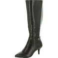 thumbnail image 1 of Charter Club Womens Cruelaa Faux Leather Tall Knee-High Boots, 1 of 3