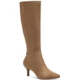 thumbnail image 1 of CHARTER CLUB Womens Brown Comfort Cruelaa Pointed Toe Kitten Heel Zip-Up Dress Boots 6 M, 1 of 3