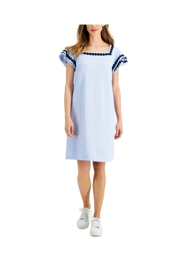 Womens Flutter Sleeve Dress Windsurfer Combo 2XL