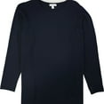thumbnail image 1 of Charter Club Womens Fresh Pullover Sweater, Blue, Plus Size, 3X, 1 of 2
